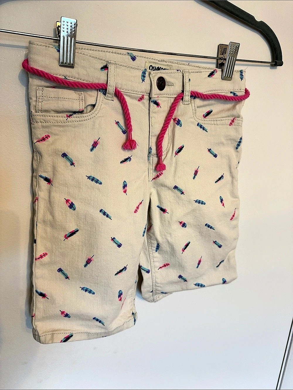 OshKosh Printed Shorts Girls Size 6X Like New